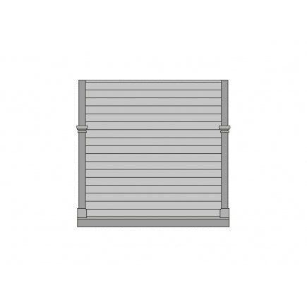 PECO RATIO GJ01 LNWR GRAND JUNCTION STATION BUILDING COMPONENTS: 4 PLAIN BOARD END PANELS