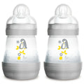 MAM Easy Start Anti Colic Bottle 0m+ 2 Pack- Grey