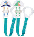 MAM 2 Clips Soother Holder- Blue Design may vary