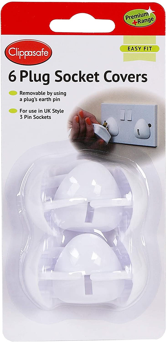Clippasafe Pack Of 6 Plug Socket Covers