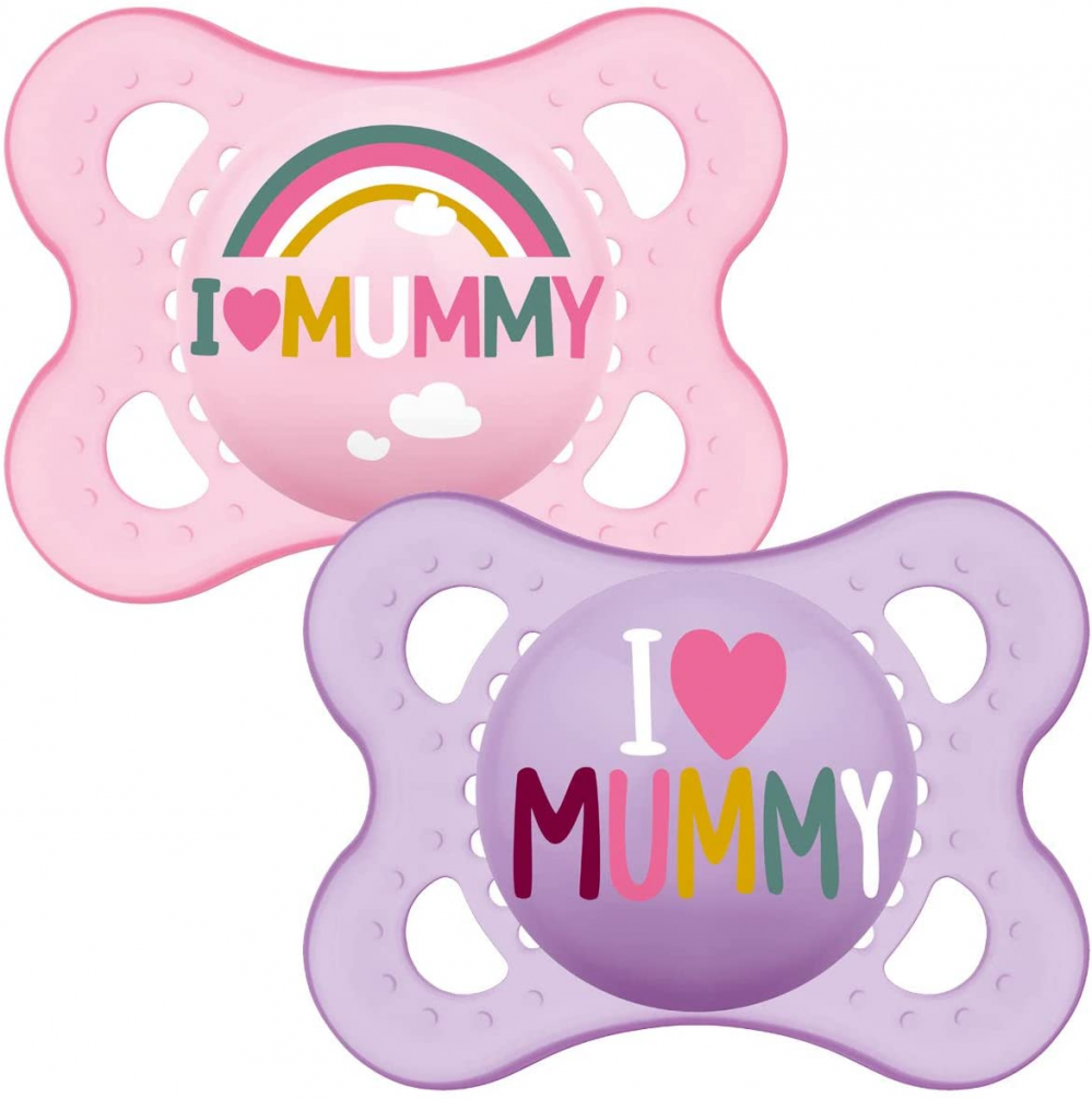 MAM Style Soothers 0m+ - Pink