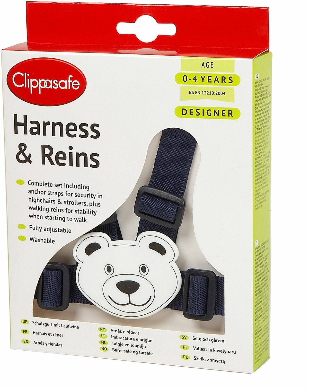 Clippasafe Harness & Reins - Teddy Navy