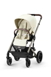 Cybex Balios S Lux Taupe Frame Aton B2 Comfort Bundle in Seashell Beige