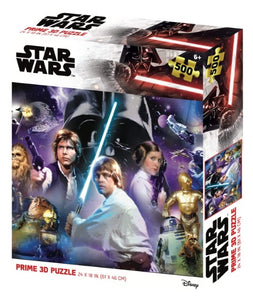 STAR WARS CHARACTERS 32637 PRIME 3D 500 PIECE PUZZLE