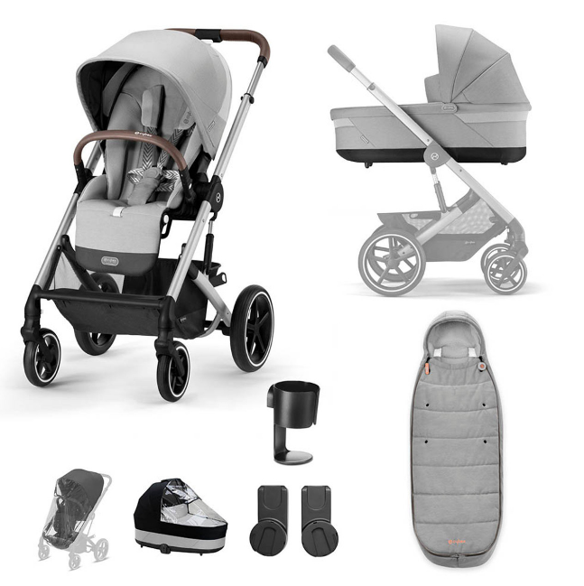 Cybex Balios S Lux Silver Frame Essentials Bundle in Lava Grey – Youngsters World