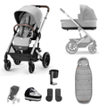 Cybex Balios S Lux Silver Frame Essentials Bundle in Lava Grey