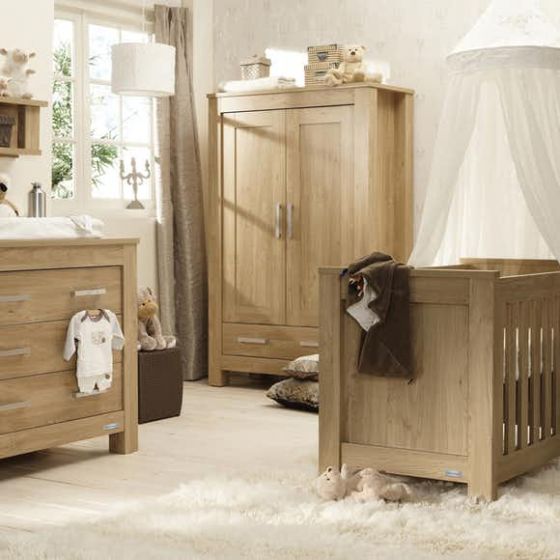 Babystyle Bordeaux Oak 3 piece nursery set