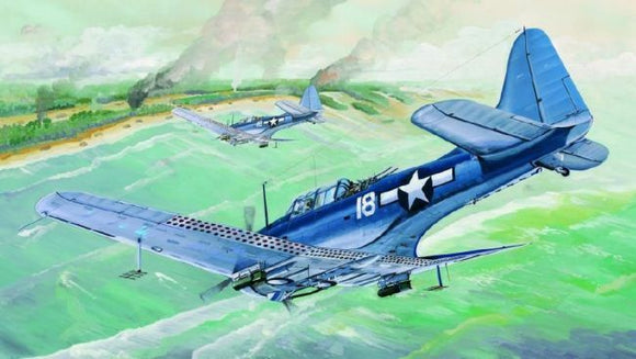 TRUMPETER 02243 US NAVY SBD-5/A-24B DAUNTLESS PLASTIC KIT 1/32 SCALE