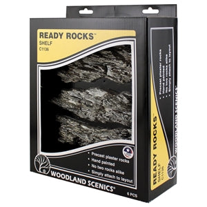 WOODLAND SCENICS C1136 READY ROCKS SHELF