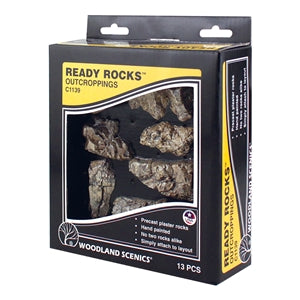 WOODLAND SCENICS C1139 READY ROCKS OUTCROPPINGS