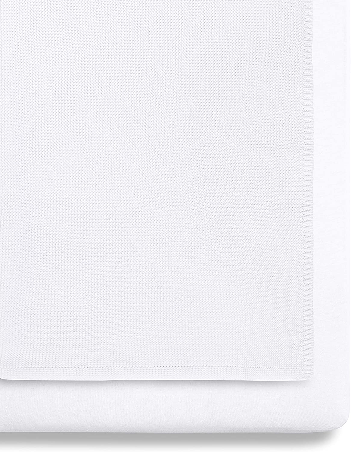 Snuz 3 Piece Plain White Bedding Set For SnuzPod Bedside Crib