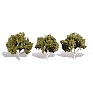 WOODLAND SCENICS TR3554 WATERS EDGE TREES 3 PACK  3 in - 4 in