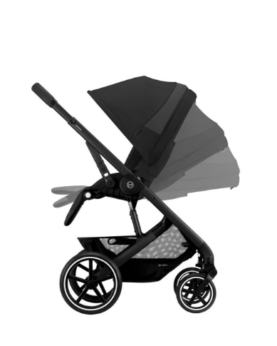 Cybex Balios S Lux Black Frame Aton B2 Comfort Bundle in Moon Black